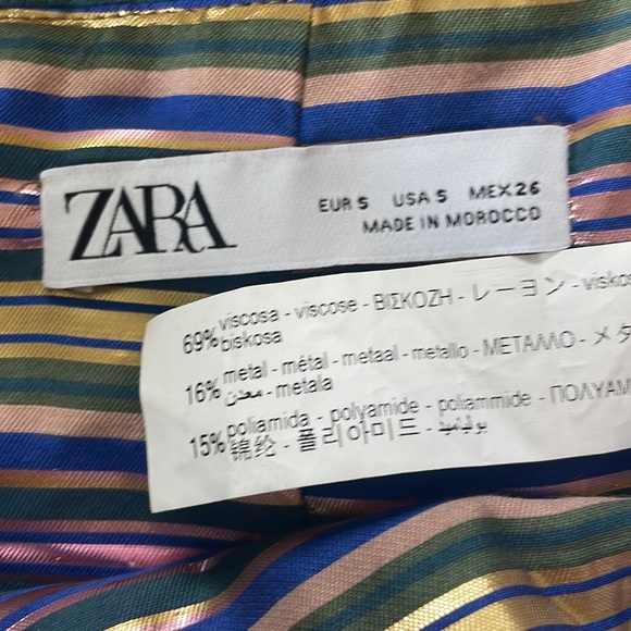 Bubble skirt ZARA Y2K Bubble Mini skirt gathered shine skirt - Picture 5 of 13